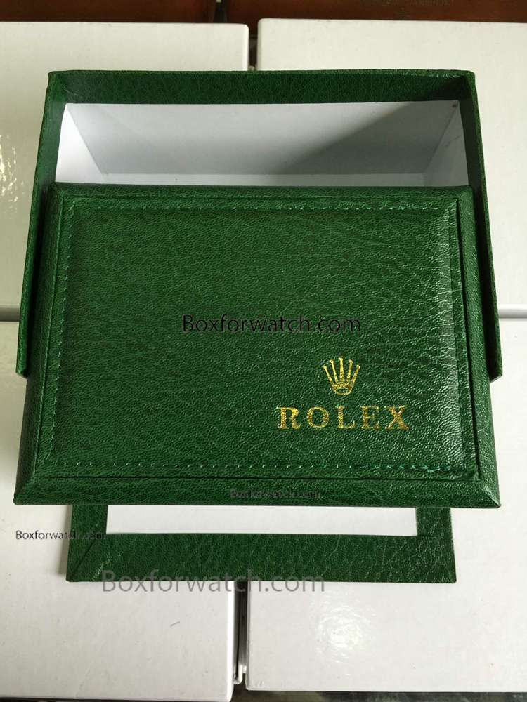 Replacement Replica Rolex Green Leather Watch Box Low Price Box